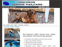 Tablet Screenshot of dogdaysdoggiedaycare.com